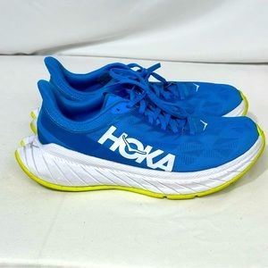 Hoka Carbon X 2 - Size 9.5 - Aqua and Bright Yellow